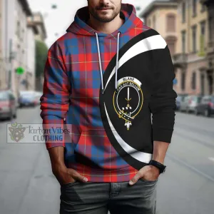 Blane Tartan Hoodie with Family Crest Circle Style