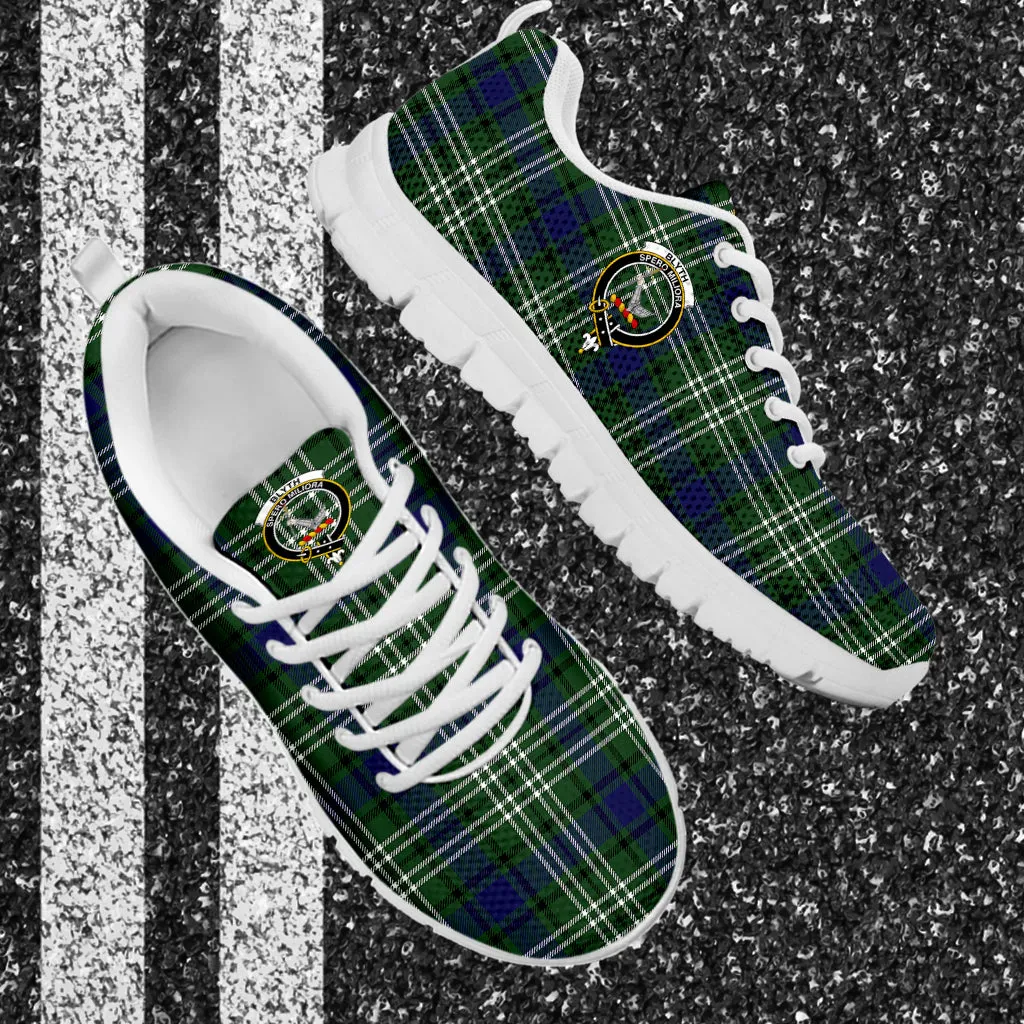 Blyth Tartan Sneakers with Family Crest