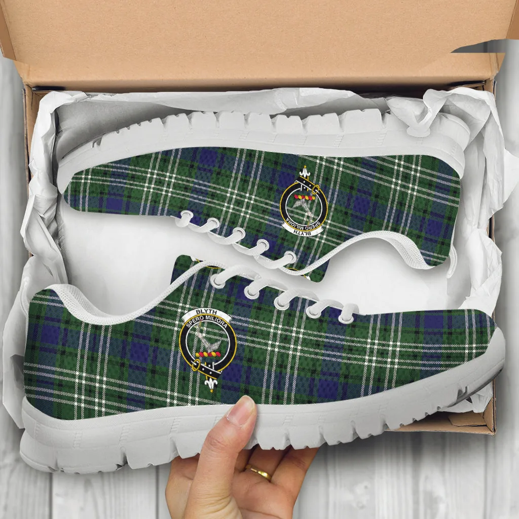 Blyth Tartan Sneakers with Family Crest