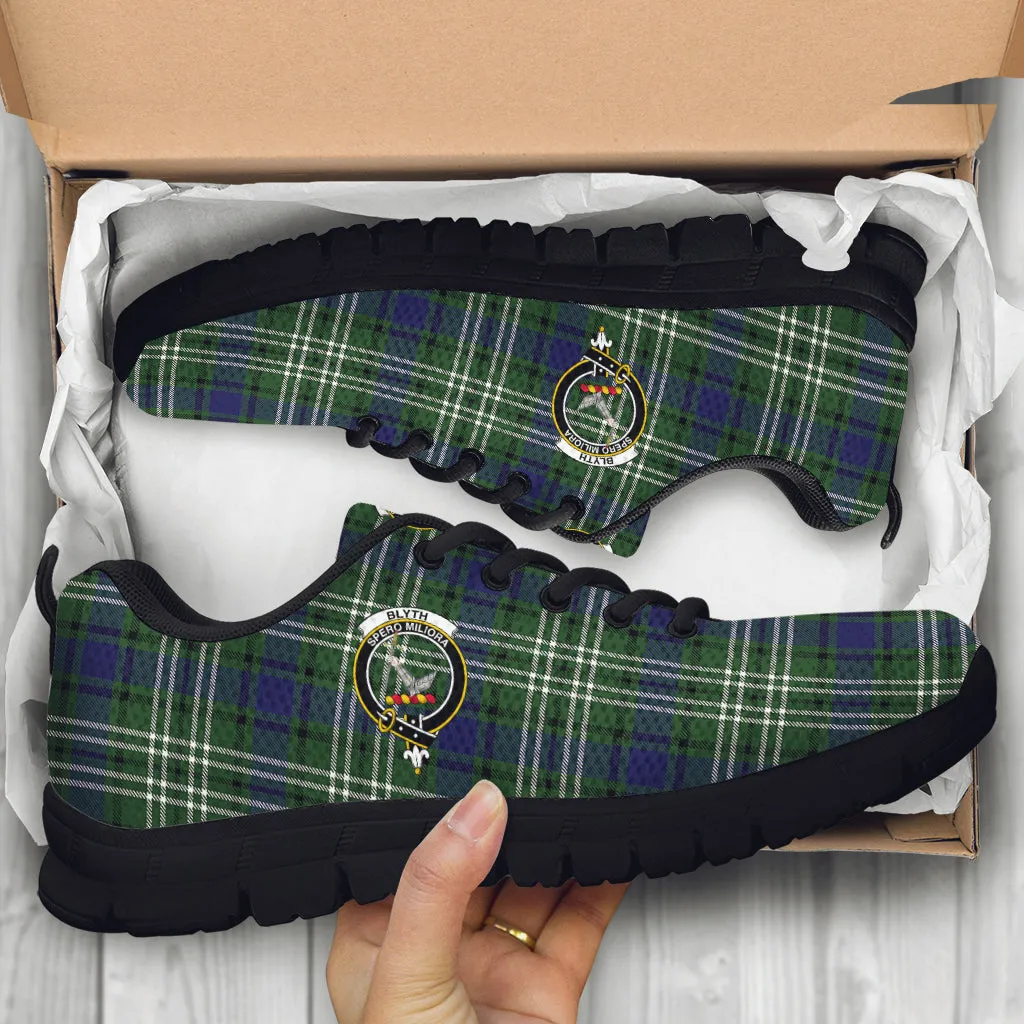 Blyth Tartan Sneakers with Family Crest