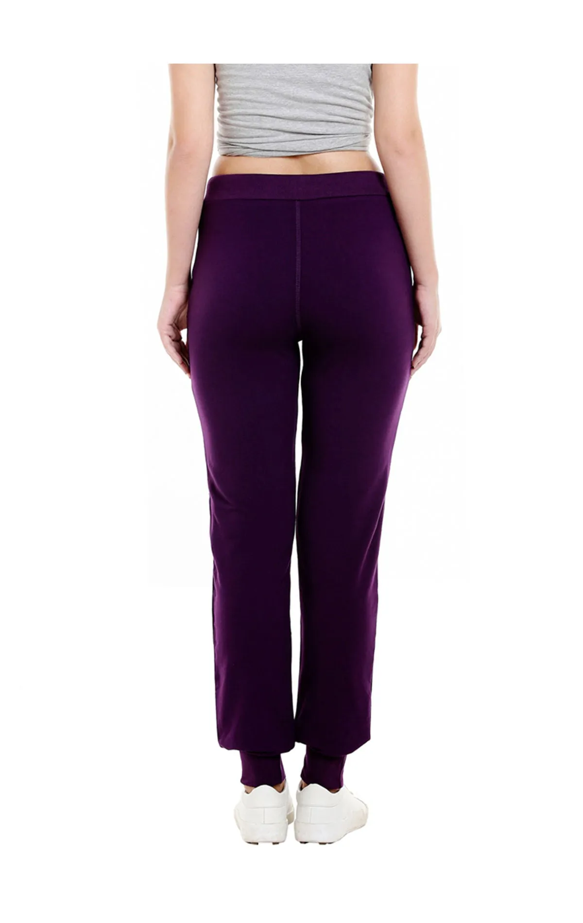 Bodyactive Women Dark Purple Trackpant-LL5-DPU