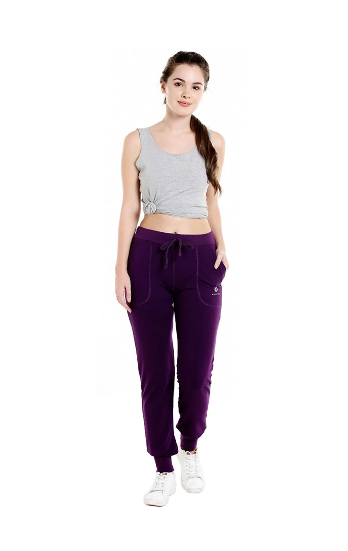 Bodyactive Women Dark Purple Trackpant-LL5-DPU