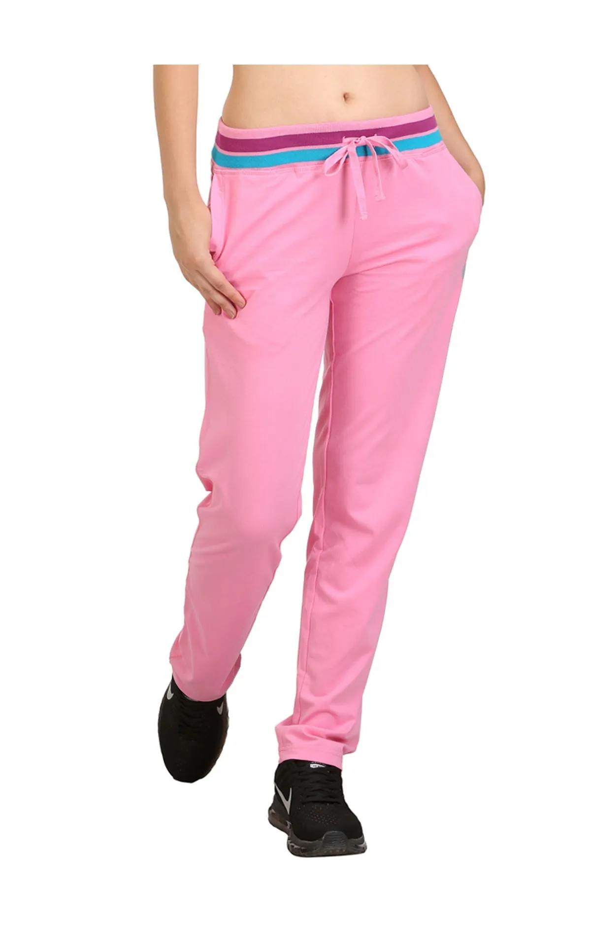 Bodyactive Women Light Pink Trackpant-LL3-LPI