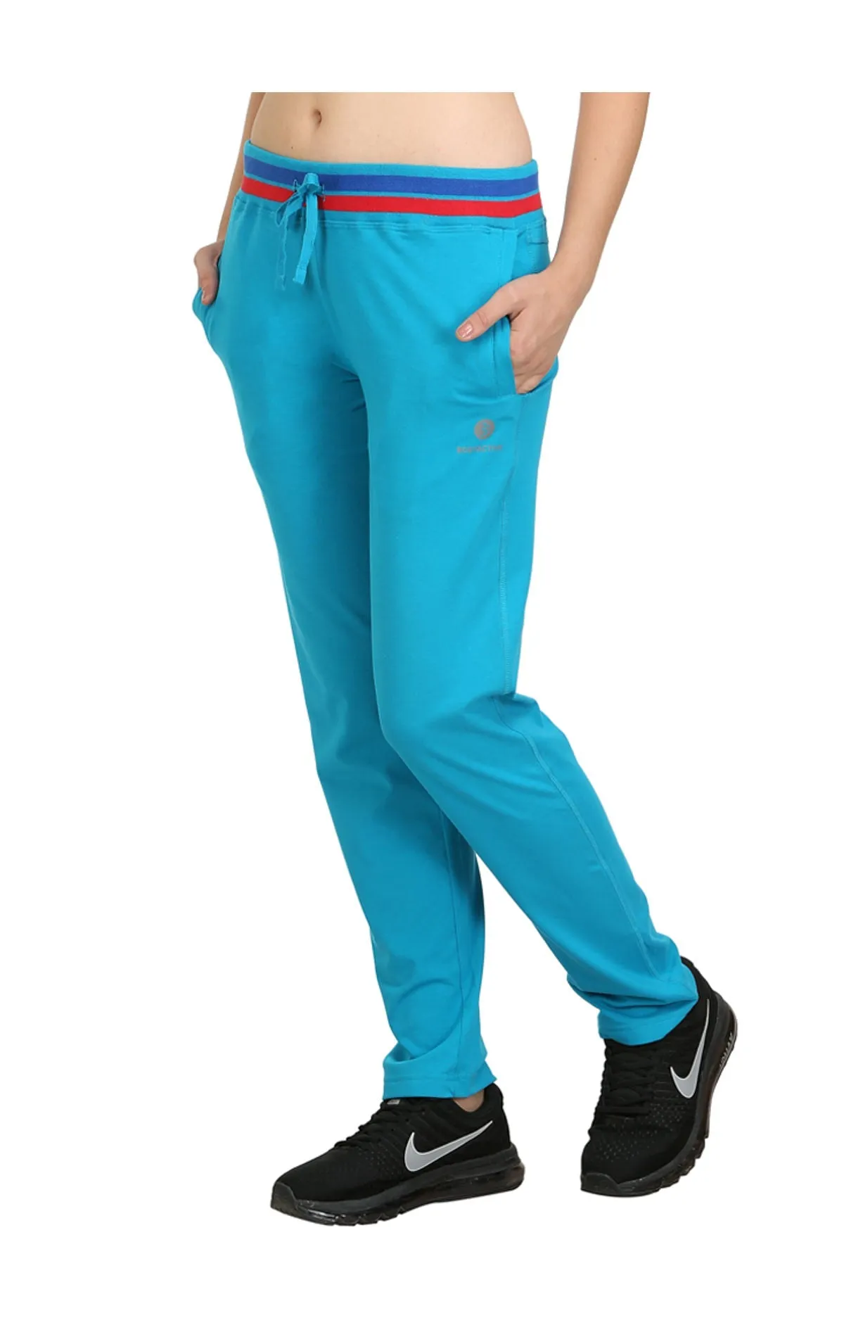 Bodyactive Women Turquoise Trackpant-LL3-TURQ