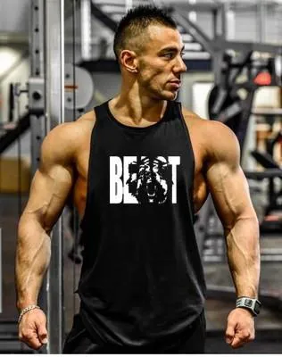 Bodybuilding Men Tank Top workout BEAST