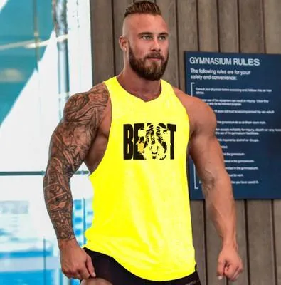 Bodybuilding Men Tank Top workout BEAST