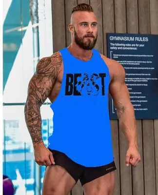 Bodybuilding Men Tank Top workout BEAST