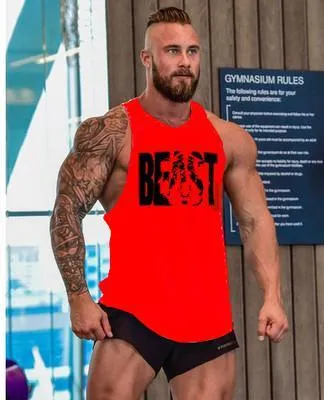 Bodybuilding Men Tank Top workout BEAST