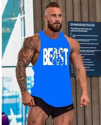 Bodybuilding Men Tank Top workout BEAST