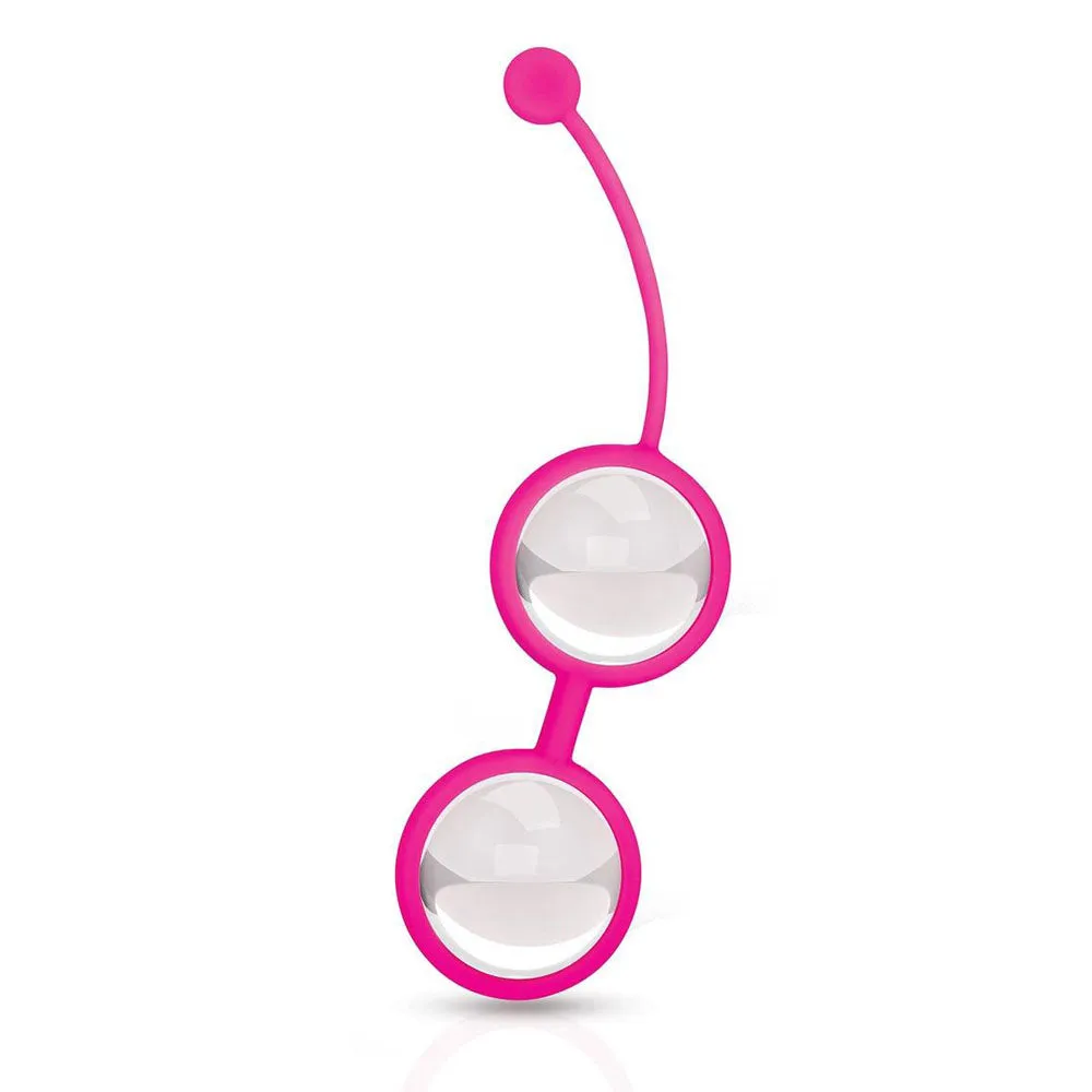 Bodywand Squeeze Crystal Kegel Toner - Glass Weighted Kegel Balls Set