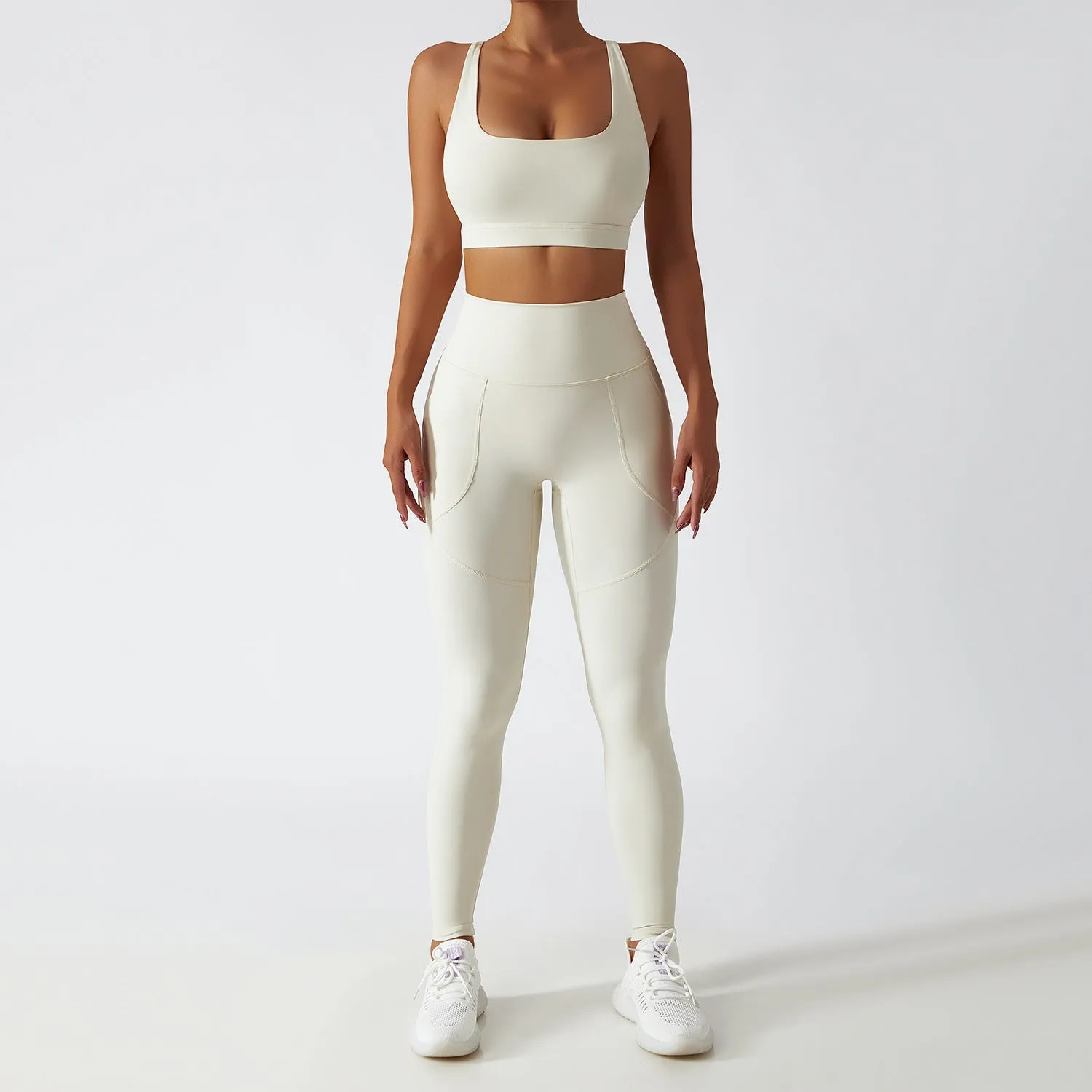 breathable waist-hip long workout sets