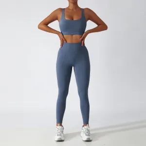 breathable waist-hip long workout sets