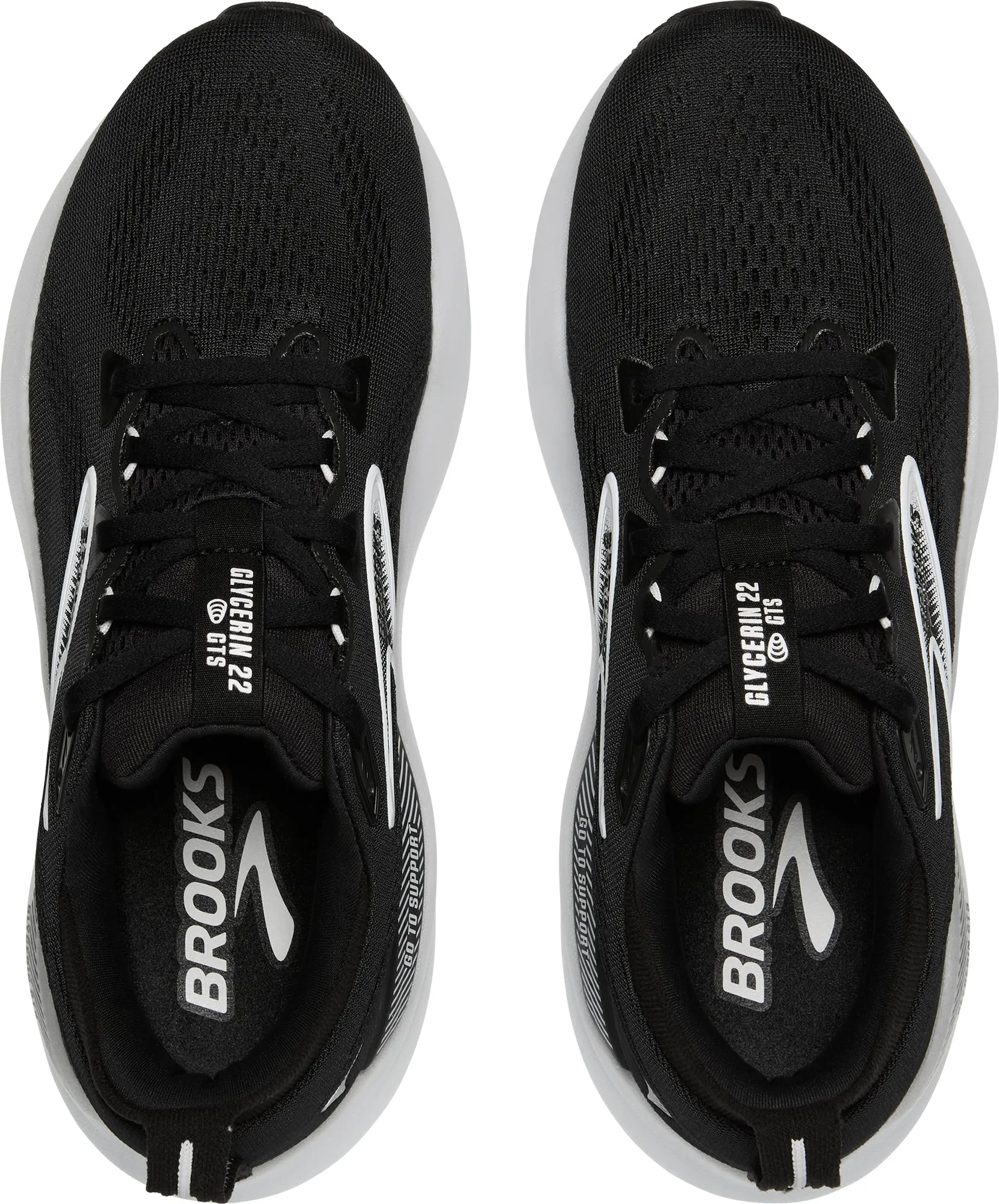 Brooks Glycerin GTS 22 Womens Running Shoes - Black