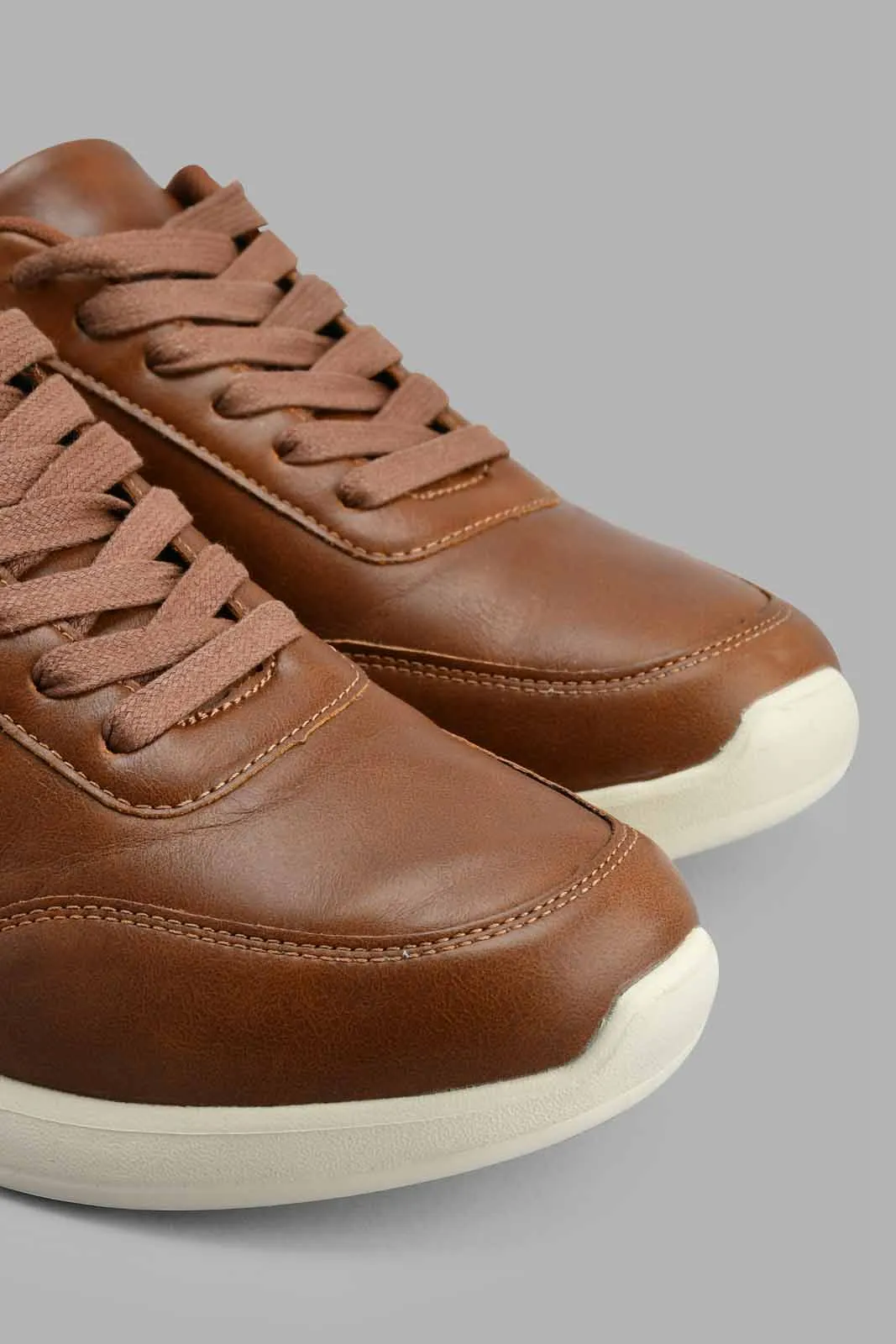 Brown Lace-Up Sneaker