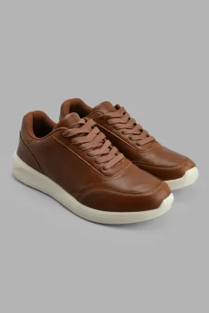 Brown Lace-Up Sneaker