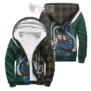 Buchan Ancient Tartan Sherpa Hoodie with Epic Bagpipe Style