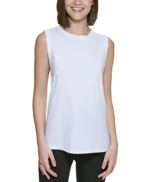 Calvin Klein Women's Dropped Armhole Tank Top White Size XX-Large