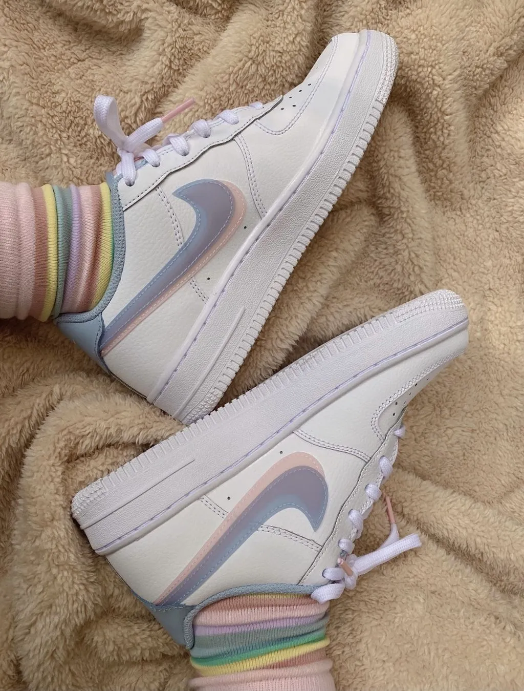 CE - AF1 Blue Pink Double Hook Women's