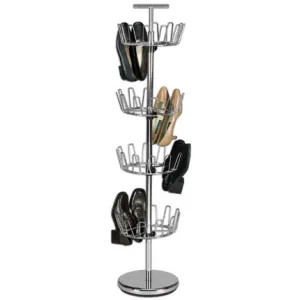 Chrome 4-Tier Revolving Shoe Tree