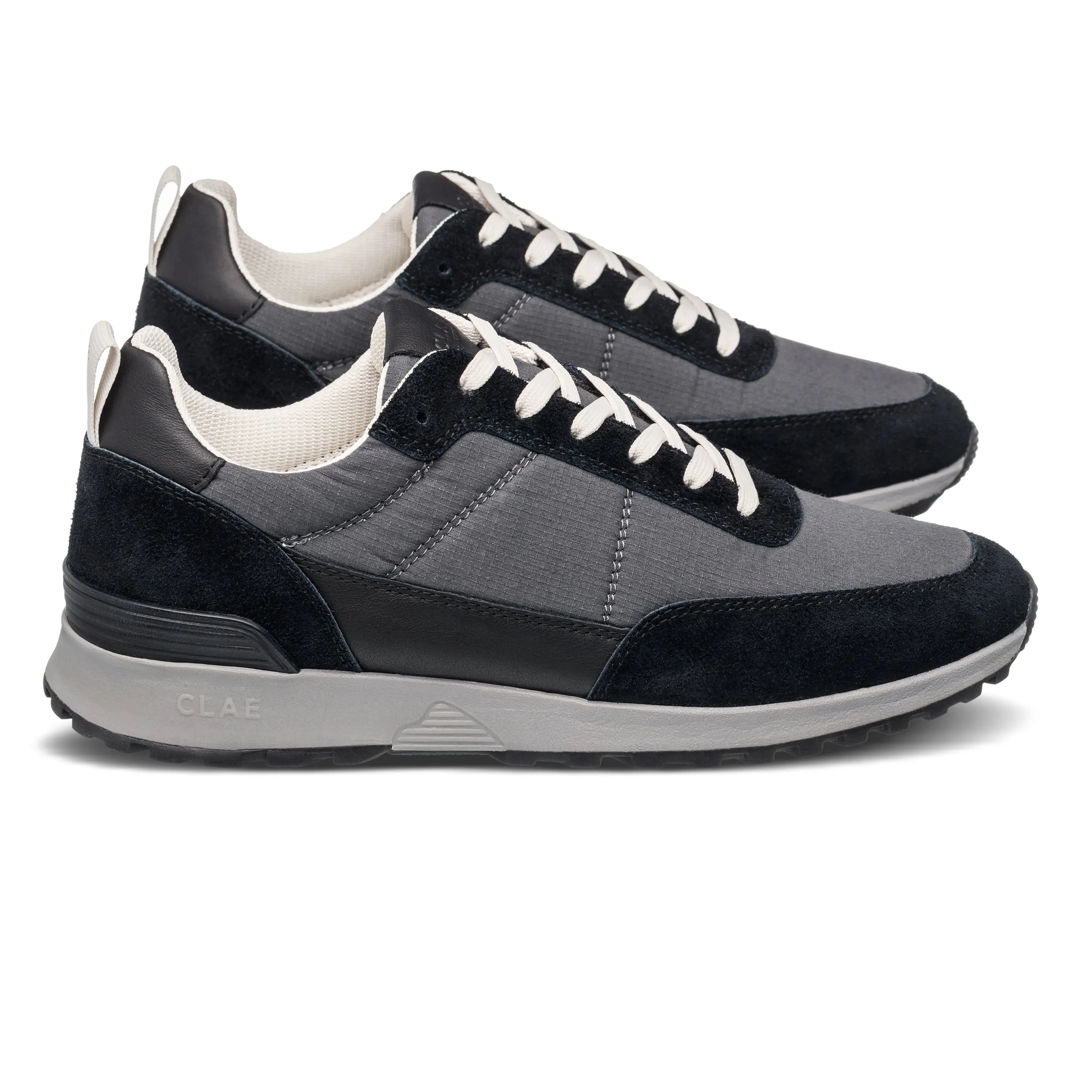 CLAE Chino Ripstop Nylon and Suede Sneakers