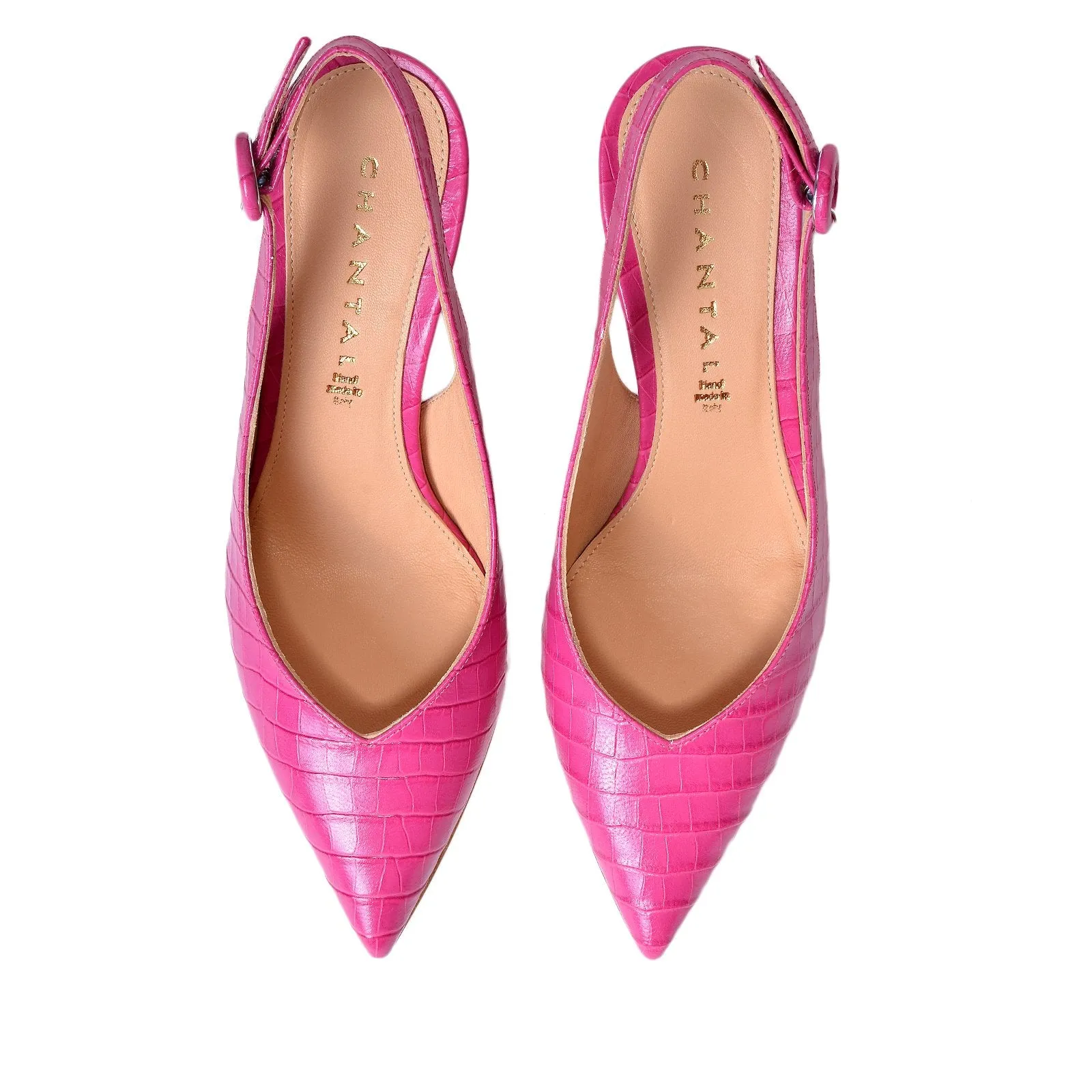 Cocco Fuchsia Sling Back Pumps