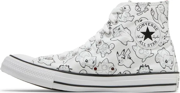 Converse Pokemon x Chuck Taylor All Star High Poke Ball Sneakers, white