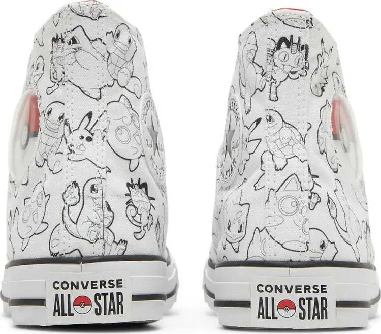 Converse Pokemon x Chuck Taylor All Star High Poke Ball Sneakers, white