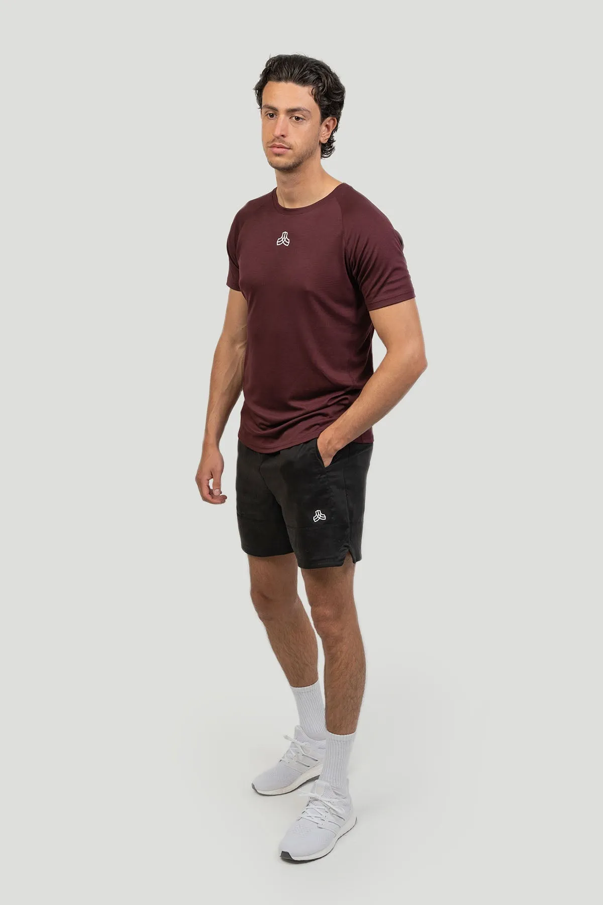 Eucalyptus Performance T-Shirt Mahogany Red