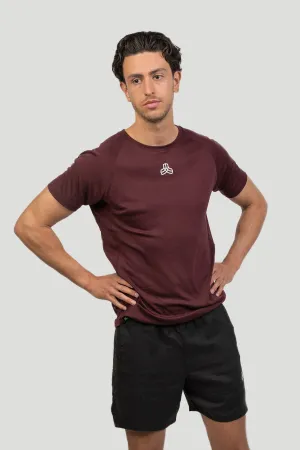 Eucalyptus Performance T-Shirt Mahogany Red