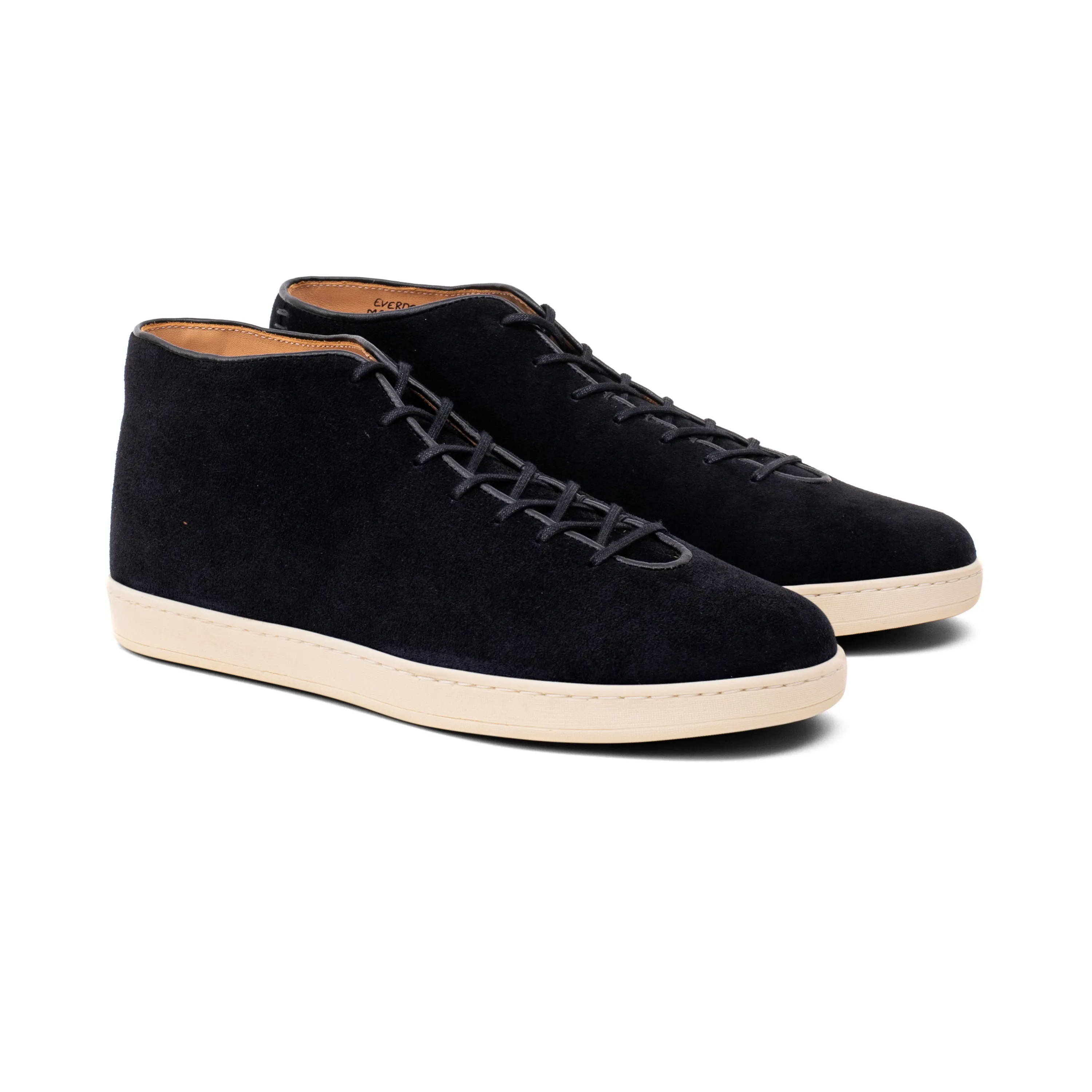 Everdon Wholecut Mid - Black Scottish Deer Suede