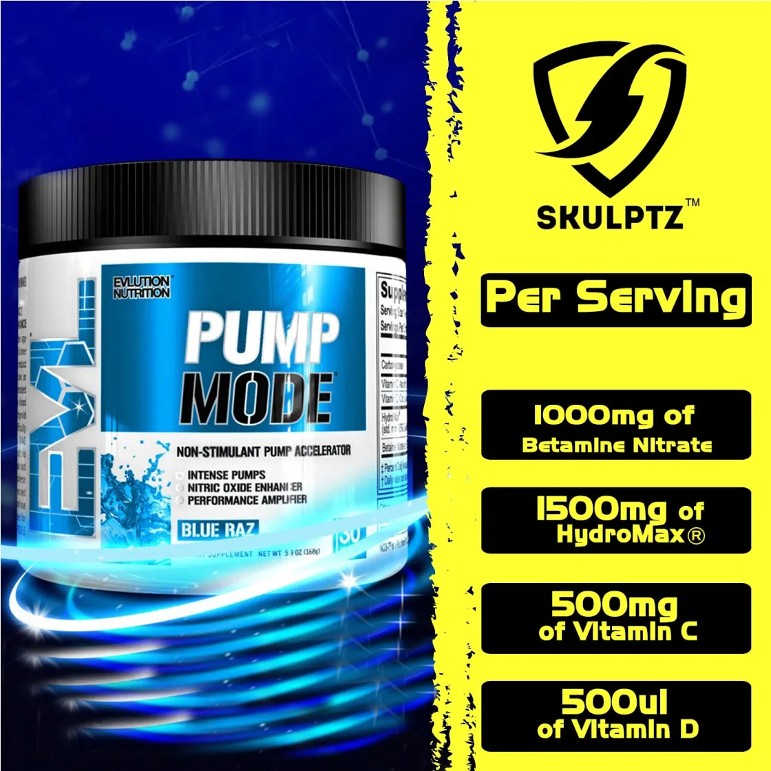 EVLution Nutrition Pump Mode