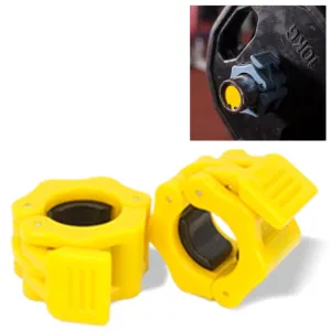 Fast Austrian Bar Chuck Lock Barbell Plastic Buckle, Diameter: 30mm (Yellow)