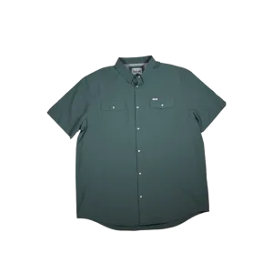 Ferrell Men's Core Short Sleeve Snap Teal Shirt