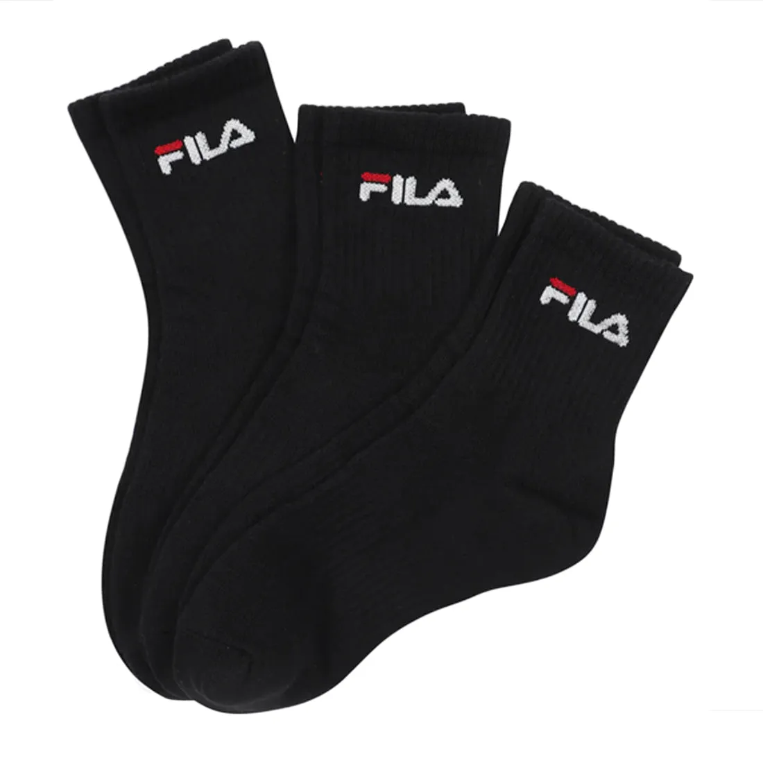 FILA Casual Socks 3P Black