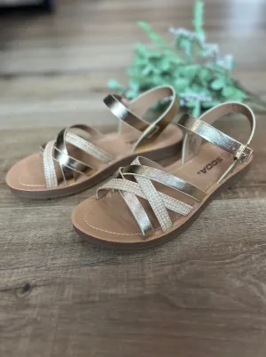 FINAL SALE ~ Lev Criss Cross Sandal (SODA)