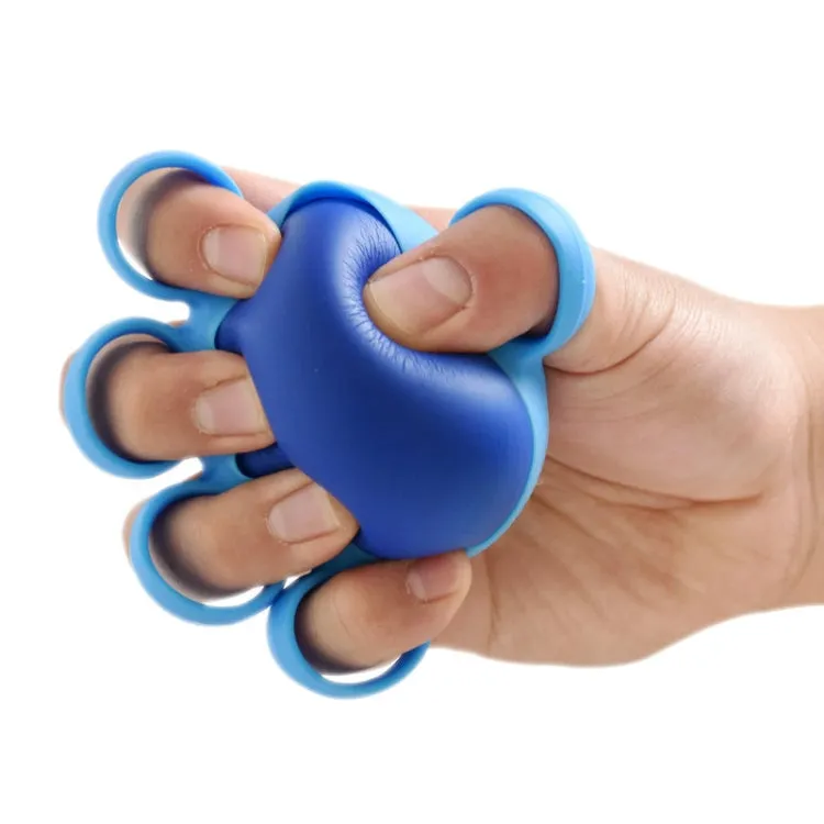 Five-Finger Grip Ball Finger Strength Rehabilitation Training Equipment, Specification: 10 Pound Round (Silicone Sleeve)