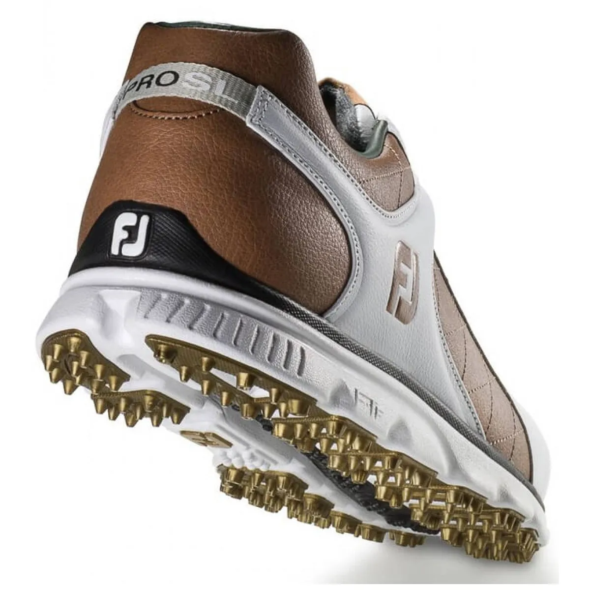 FootJoy Pro Spikeless White-Taupe Mens Golf Shoes - Cosmetic Blem