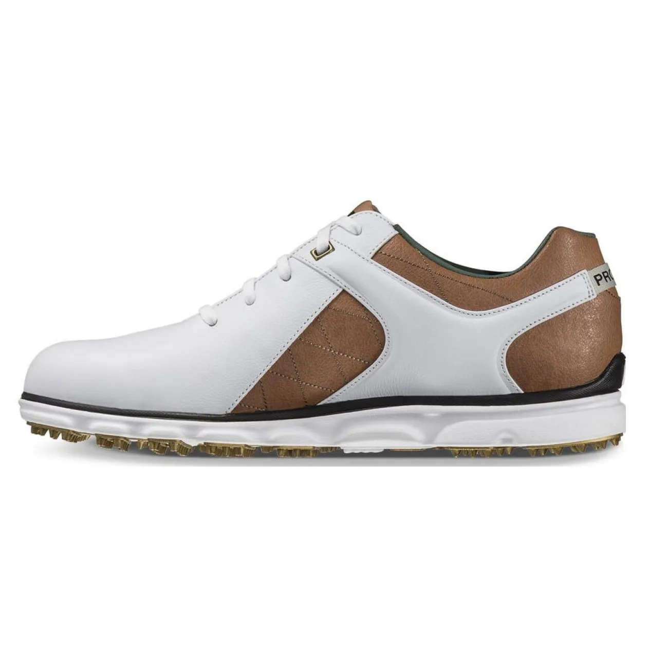 FootJoy Pro Spikeless White-Taupe Mens Golf Shoes - Cosmetic Blem