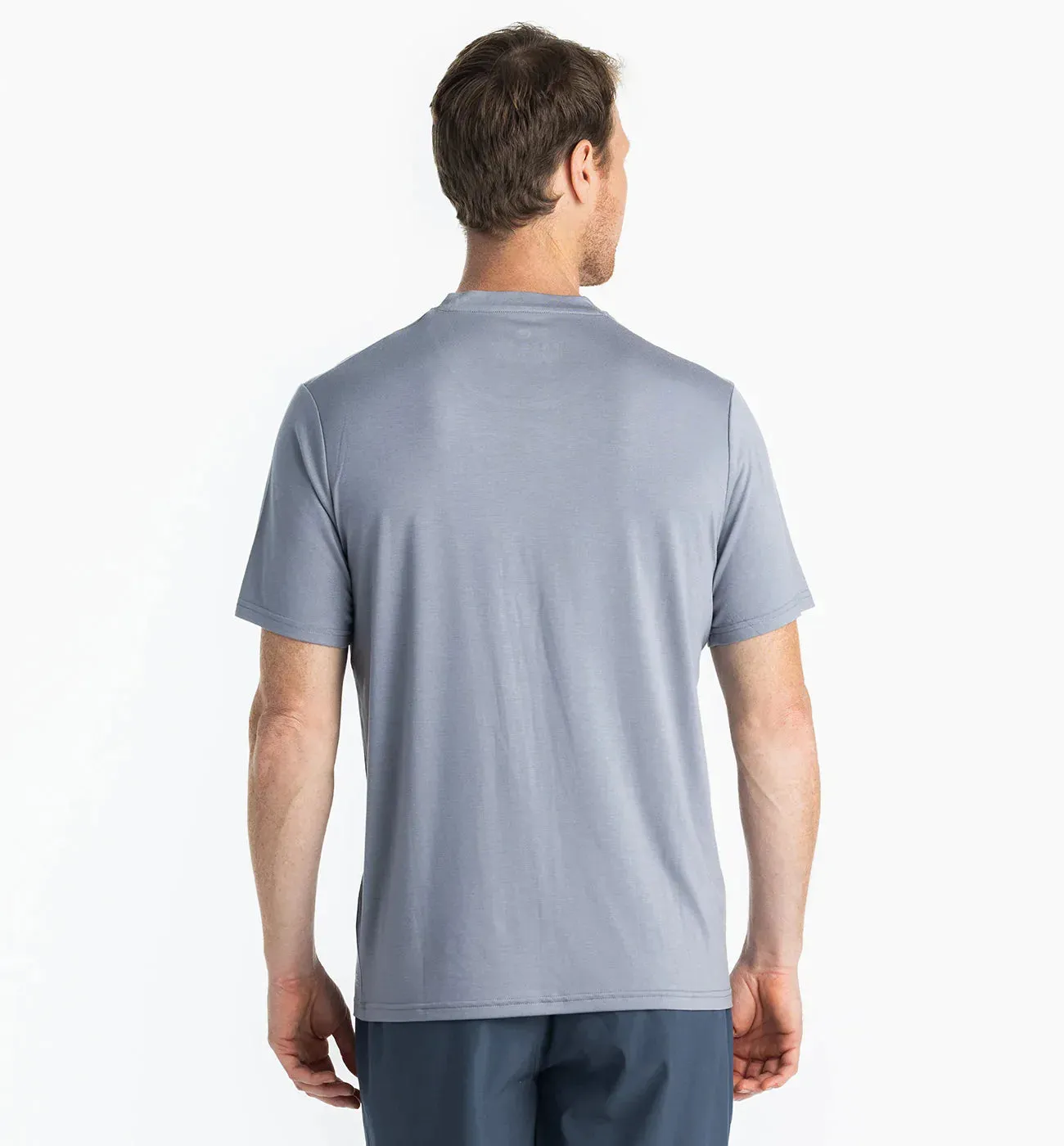 Free Fly Men's Bamboo Motion Tee in Slate