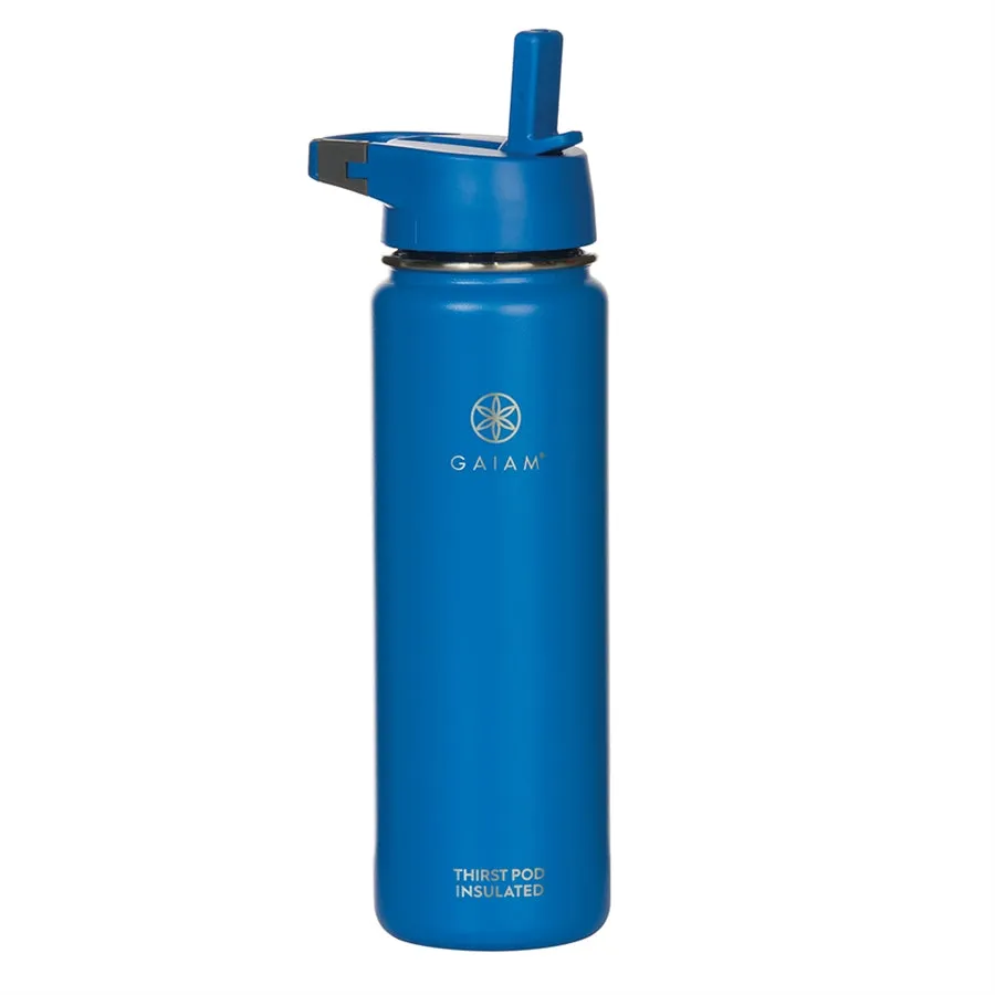 Gaiam Thirst Pod 700ml Insulated Waterbottle Blue