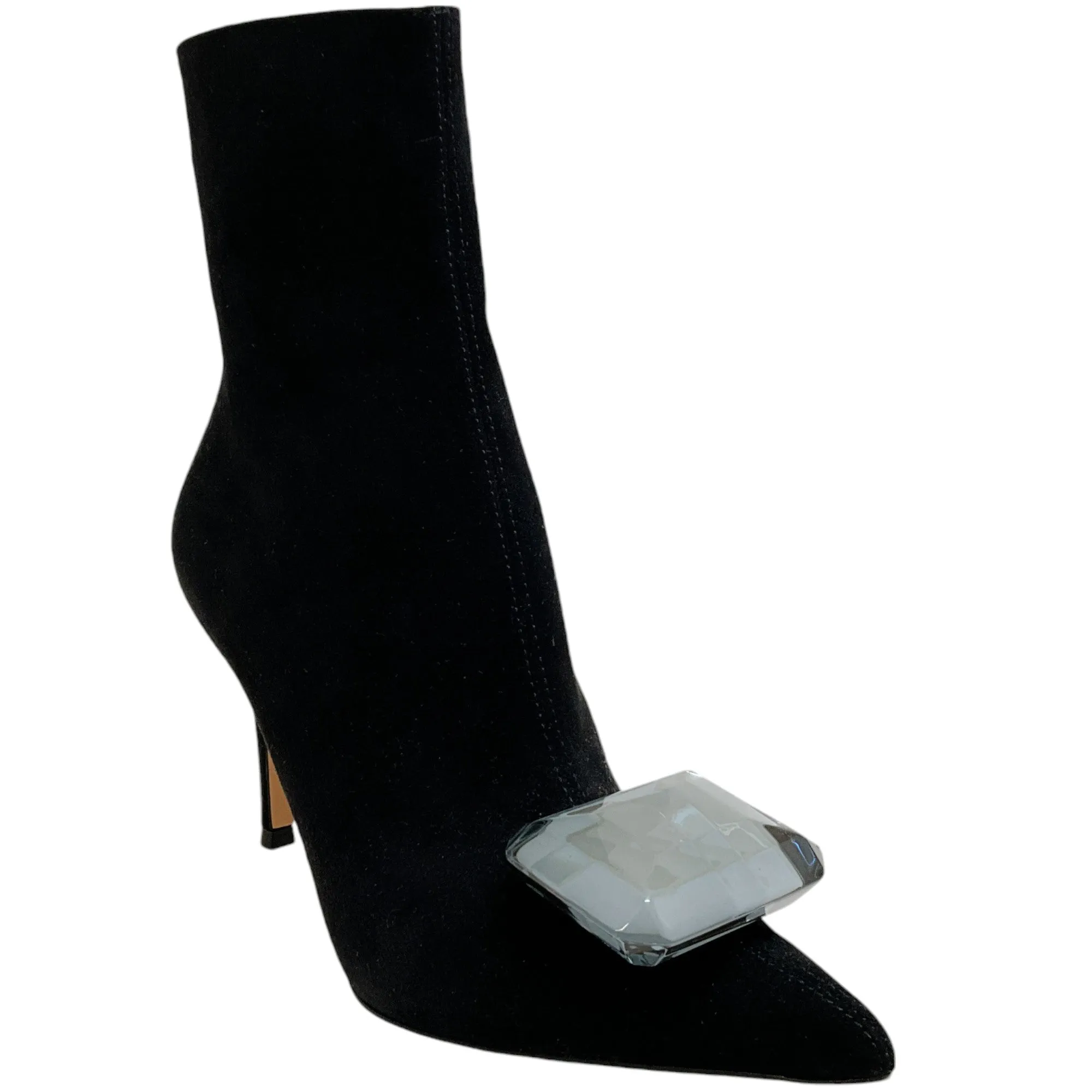 Gianvito Rossi Black Suede Jaipur Booties