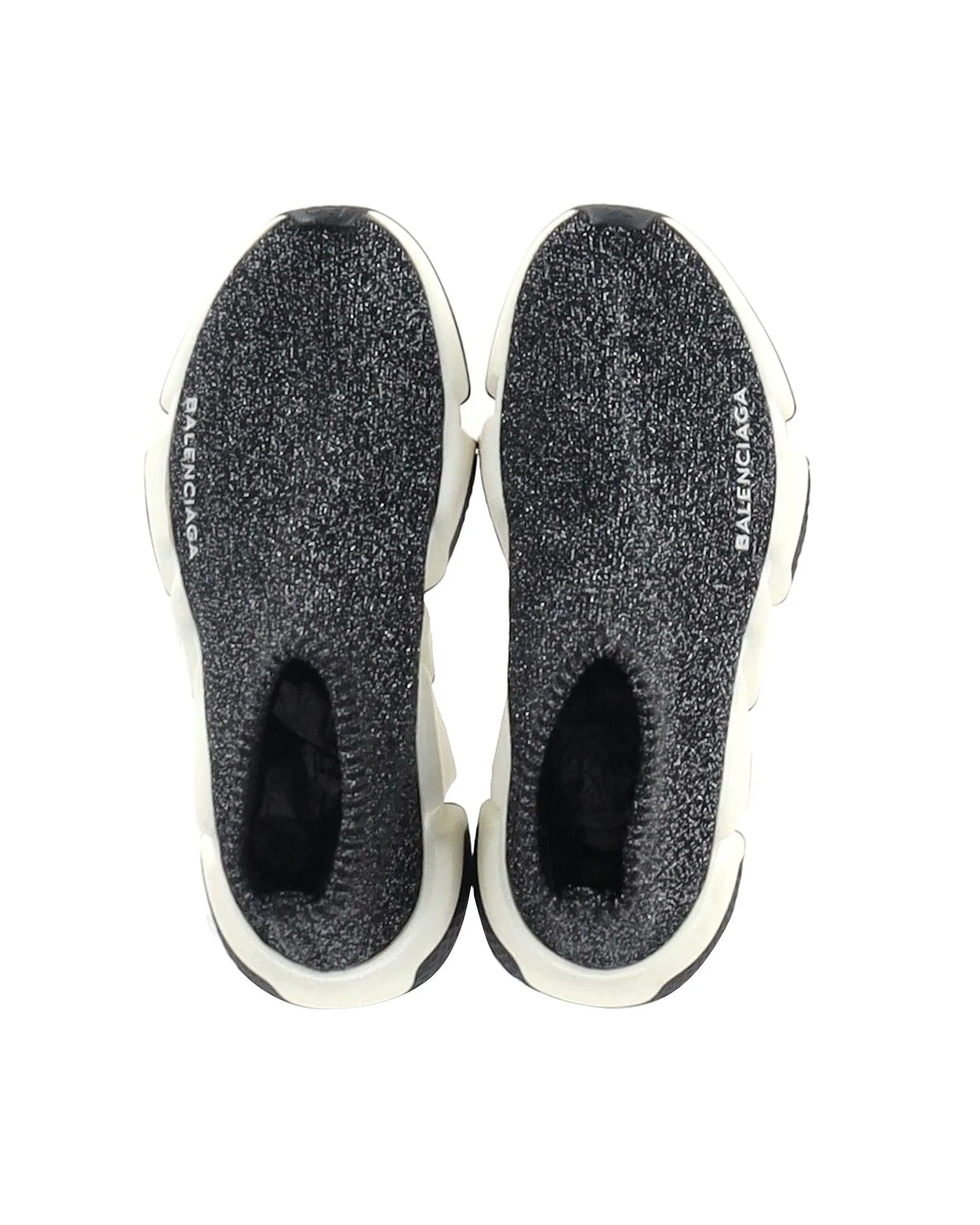 Glitter Knit Sneakers with Sock-Style Silhouette