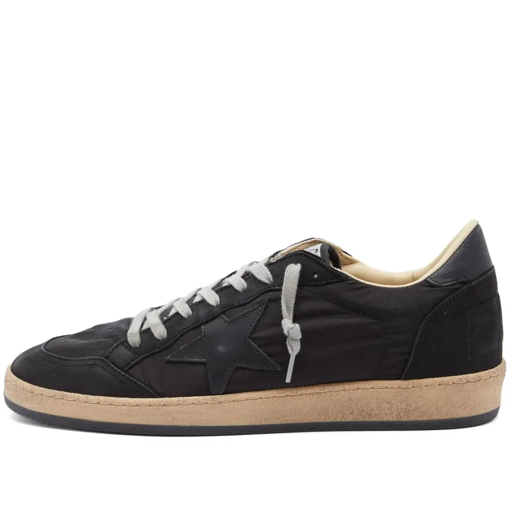 Golden Goose Ball Star leather sneakers, black