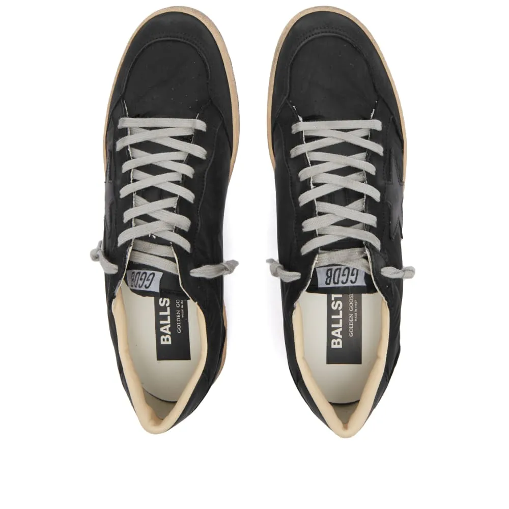 Golden Goose Ball Star leather sneakers, black