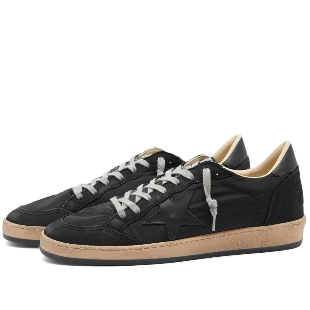 Golden Goose Ball Star leather sneakers, black