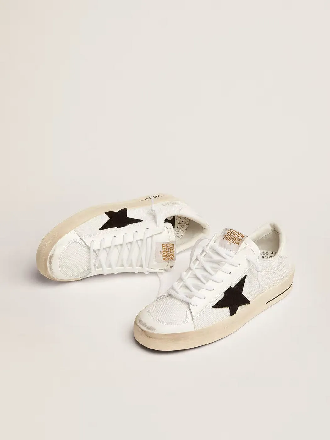 Golden Goose - Sneakers Stardan - Blanc/Noir