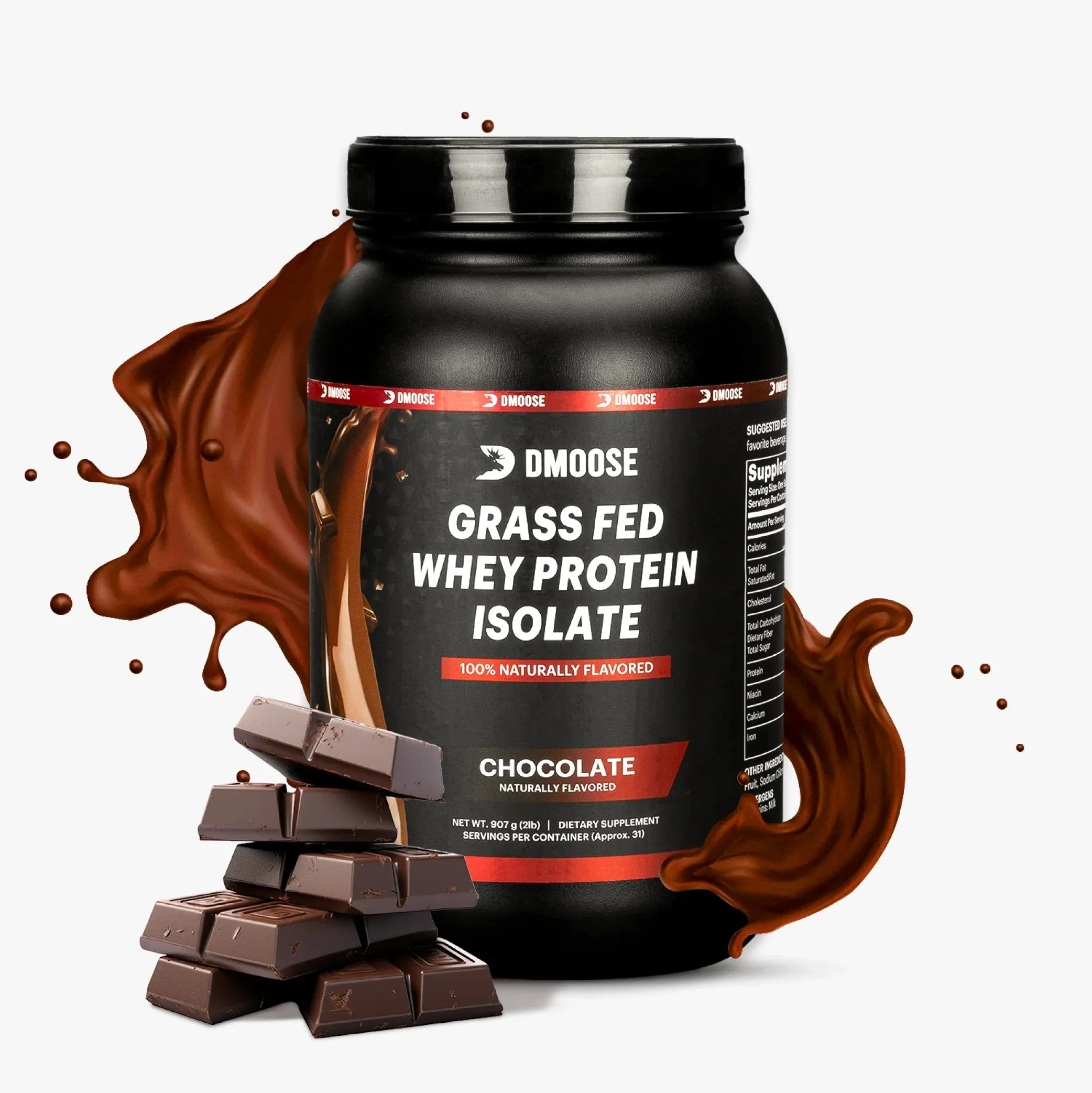 Grass-Fed Whey Protein Isolate - Pure, Natural, High Protein