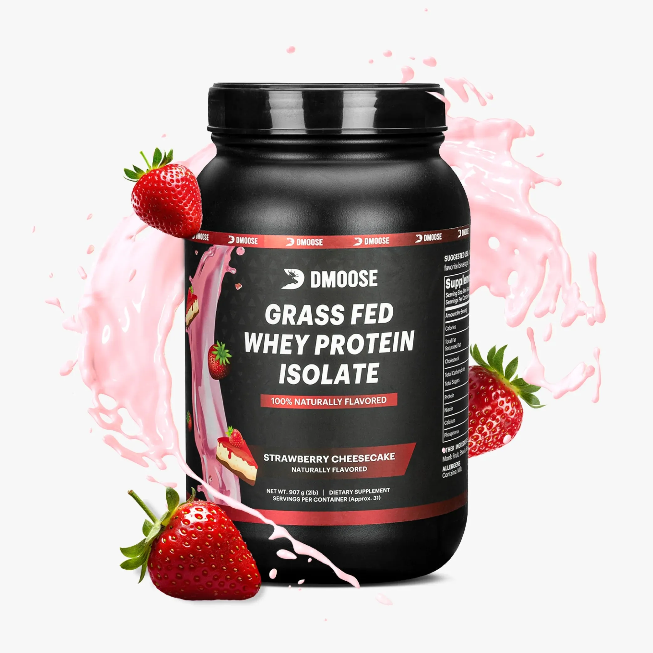 Grass-Fed Whey Protein Isolate - Pure, Natural, High Protein