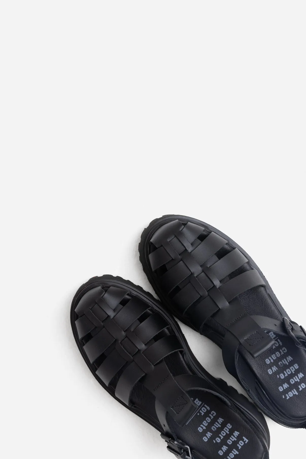 Groovy Black Chunky Sandals