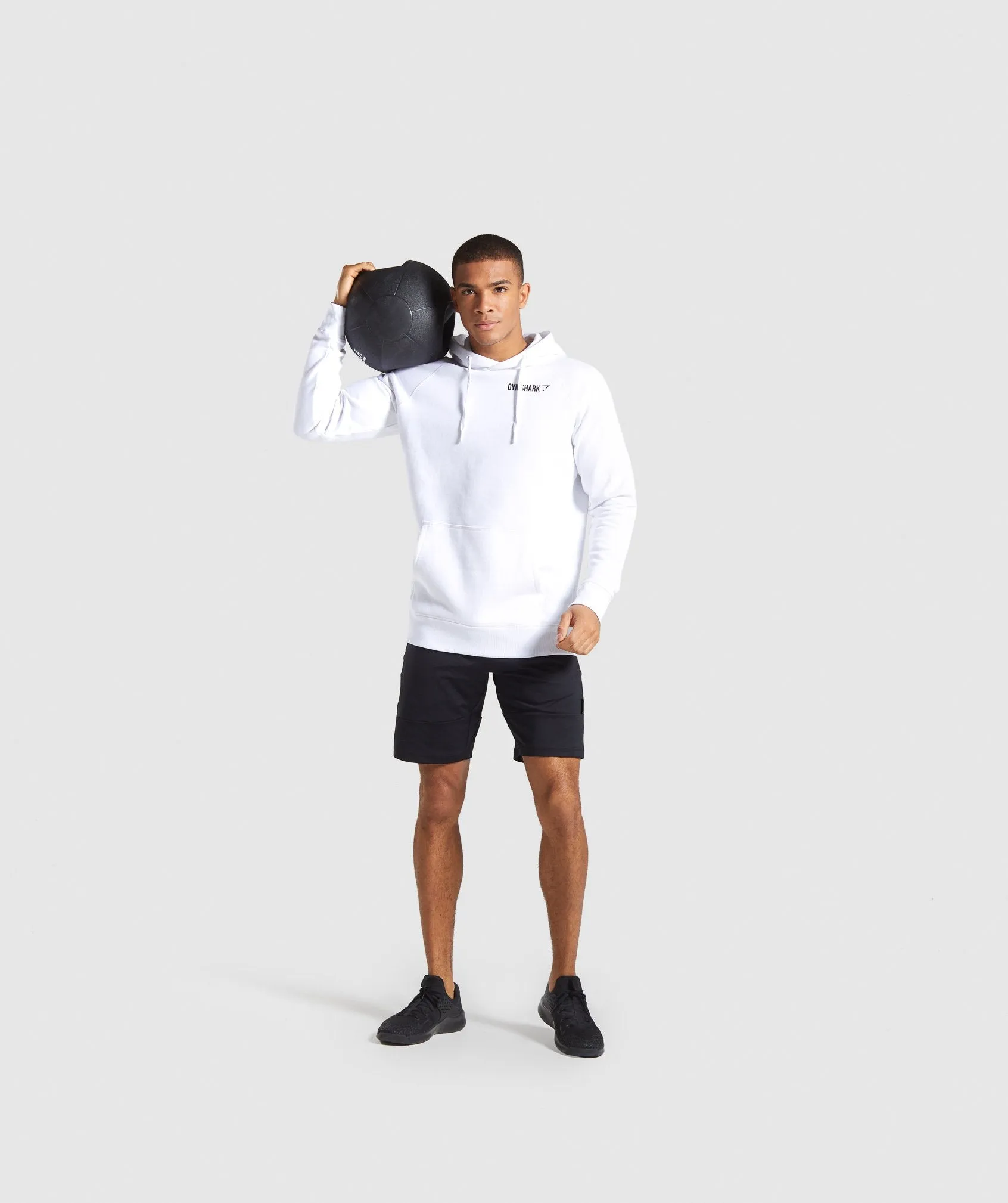 Gymshark Crest Hoodie - White